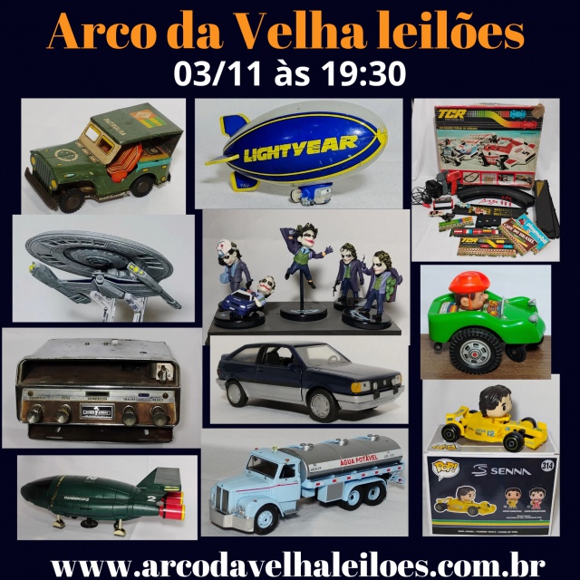 LEILÃO DE ARTE, COLECIONISMO, BRINQUEDOS ANTIGOS, ANTIGUIDADES, MINIATURAS E DECORAÇÃO 03/10/25