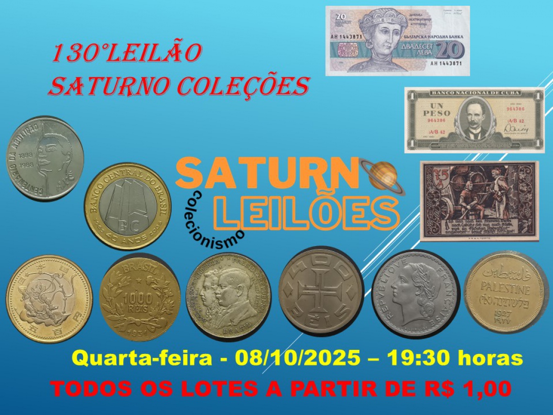 LEILÃO DEDICADO - FAMÍLIA ANTUNES - SATURNO LEILÕES
