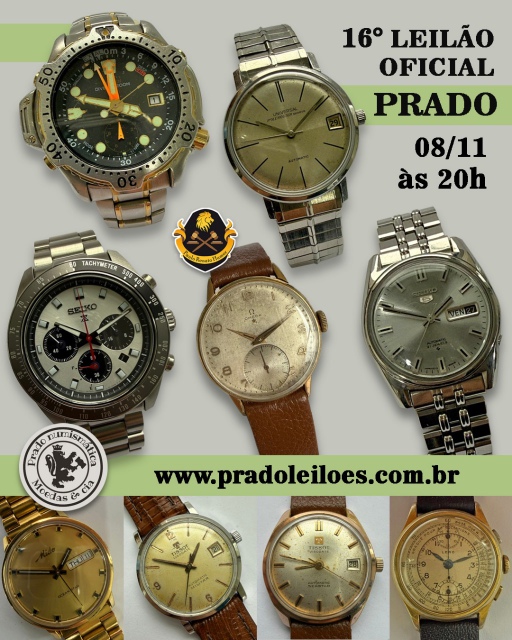 16º LEILÃO OFICIAL PRADO - RELÓGIOS