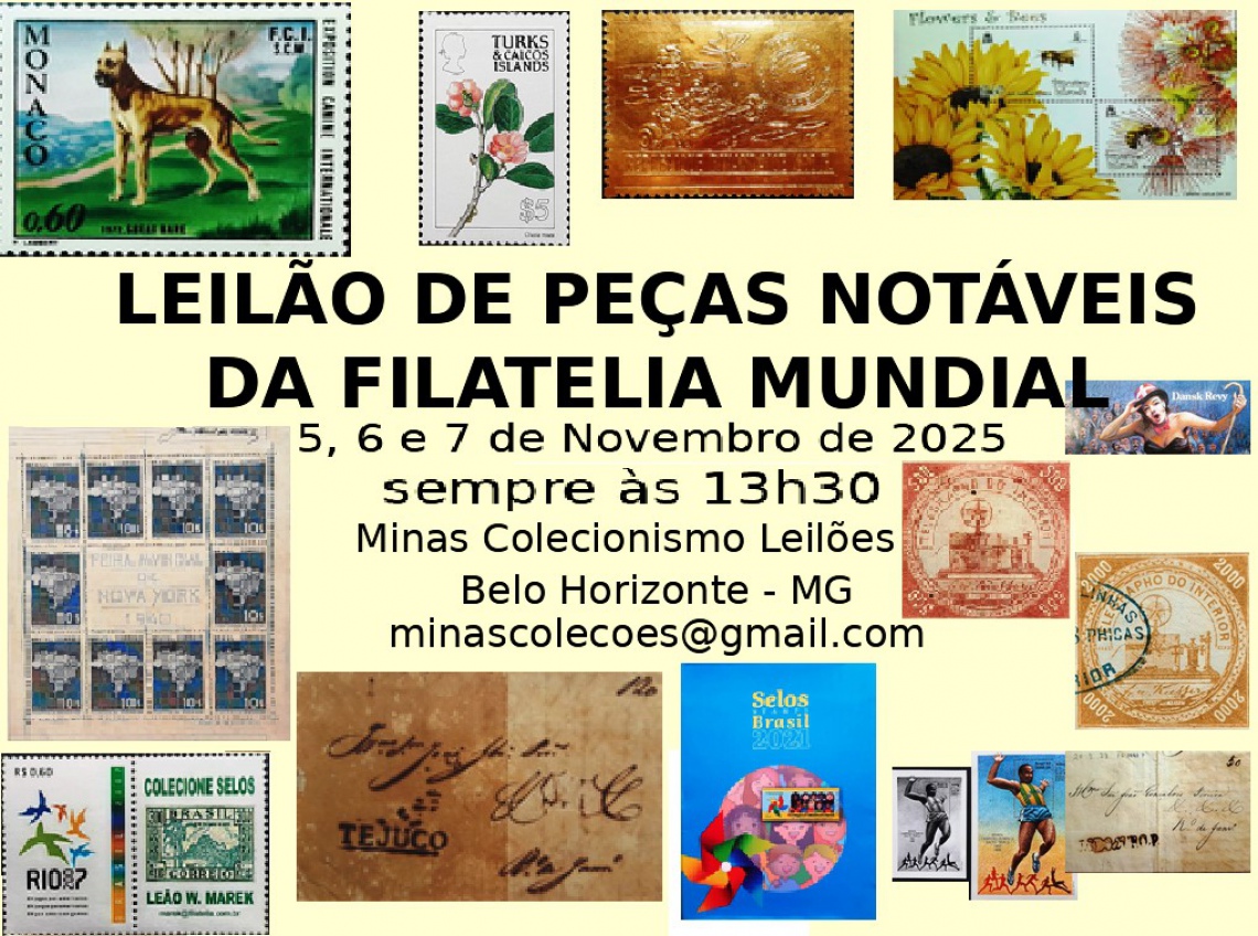 Leilão de Peças Notáveis da Filatelia Mundial