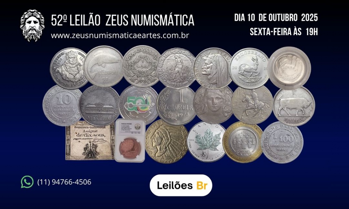 52º LEILÃO ZEUS NUMISMÁTICA