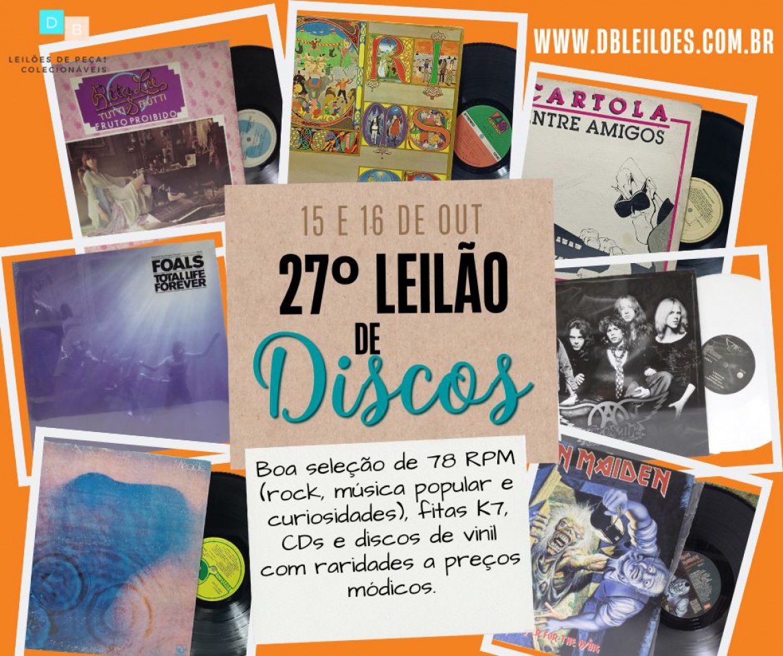 27º Leilão de Colecionismo e Discos DB Leilões