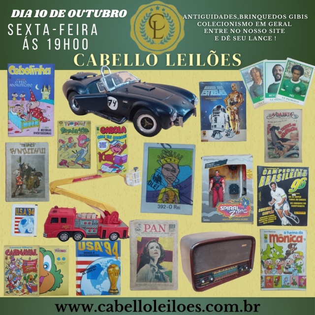 53º Leilão de Brinquedos, Gibis, Livros, Coleções e Curiosidades