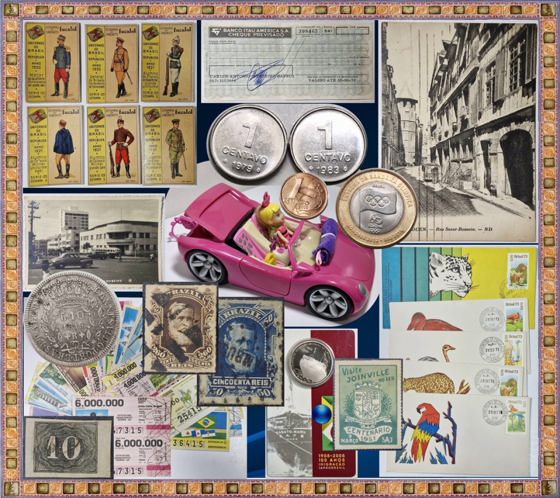 Leilão de Colecionismo em Numismática, Filatelia, EUCALOL, cartões e objetos afins.