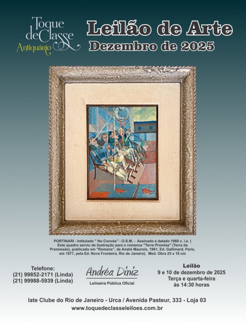 LEILÃO DE ARTE E ANTIGUIDADE - TOQUE DE CLASSE DEZEMBRO DE 2025
