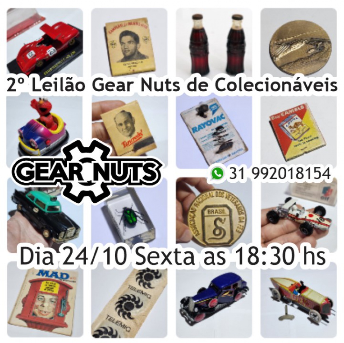 2º Leilão Gear Nuts de Colecionismo