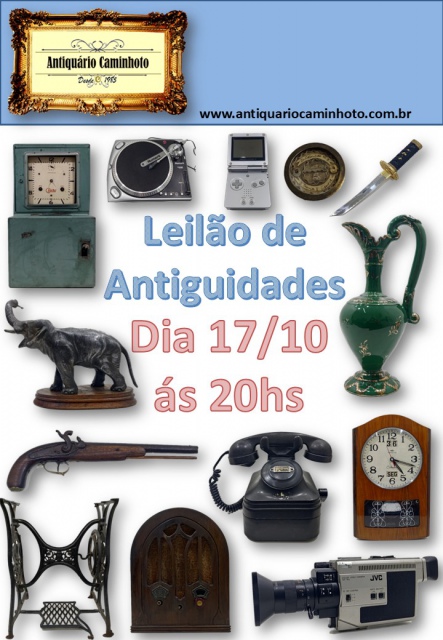 50º  LEILÃO ANTIQUARIO CAMINHOTO
