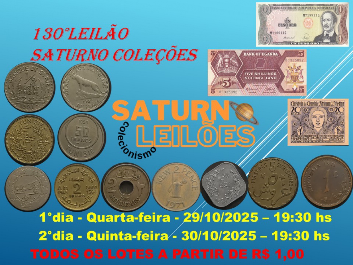 130º LEILÃO SATURNO LEILÕES