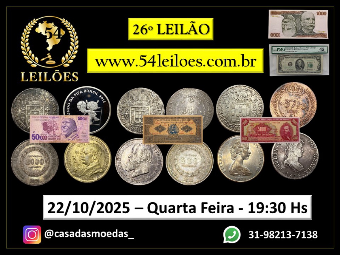 26º LEILÃO DE NUMISMÁTICA