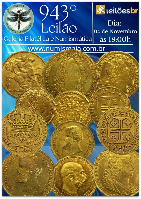 943º Leilão Galeria Filatélica e Numismática