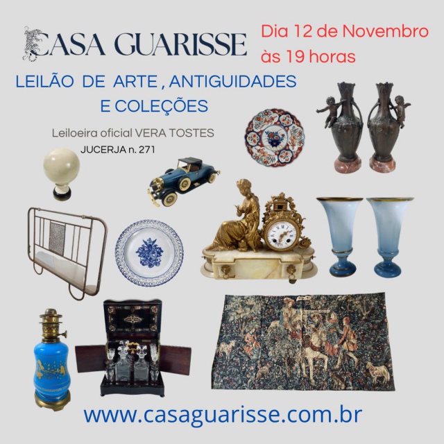 LEILÃO DE ARTE,  ANTIGUIDADES  E COLEÇÕES