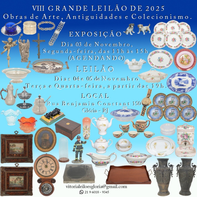 VITÓRIA LEILÕES ANTIGUIDADES - VIII GRANDE LEILÃO DE 2025