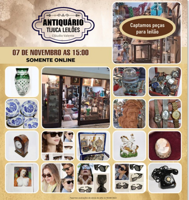 ANTIQUÁRIO TIJUCA LEILÕES - LEILÃO DE ARTE E ANTIGUIDADES