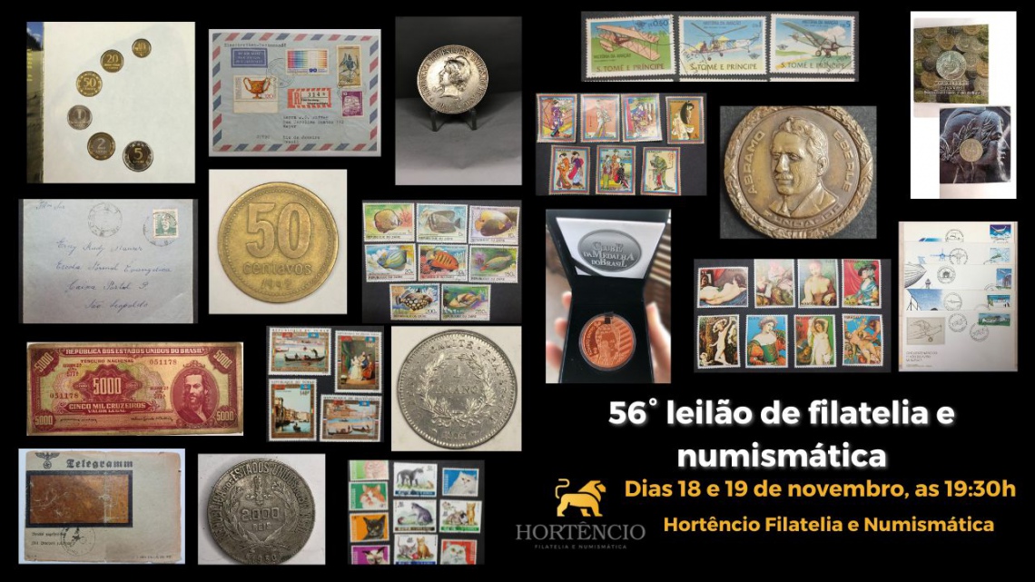 56 LEILÃO DE FILATELIA E NUMISMÁTICA