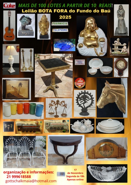 LEILÃO DE COLECIONISMO E ANTIGUIDADES DO FUNDO DO BAÚ