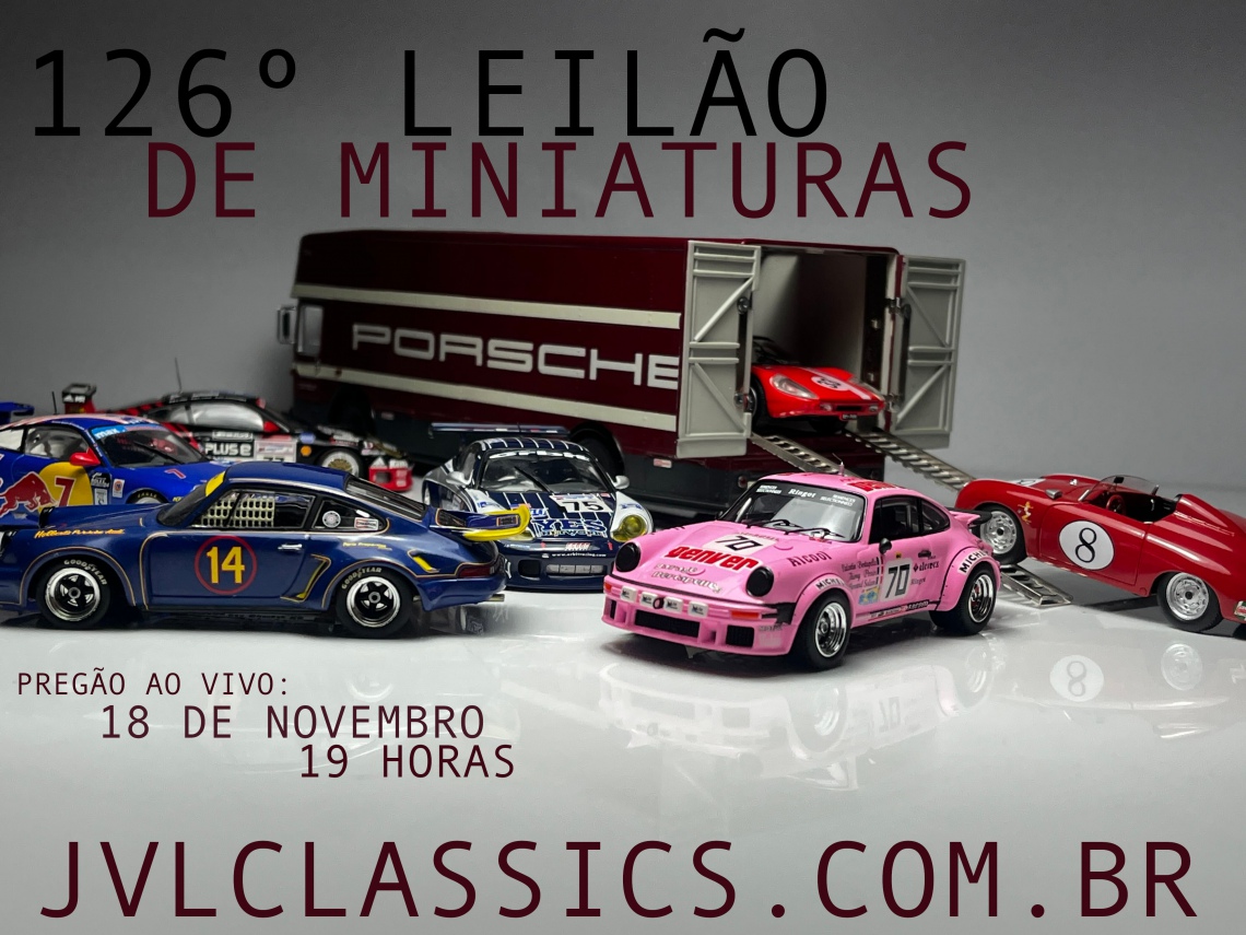 126º  Leilão de Miniaturas JVL Classics - Porsche Legends