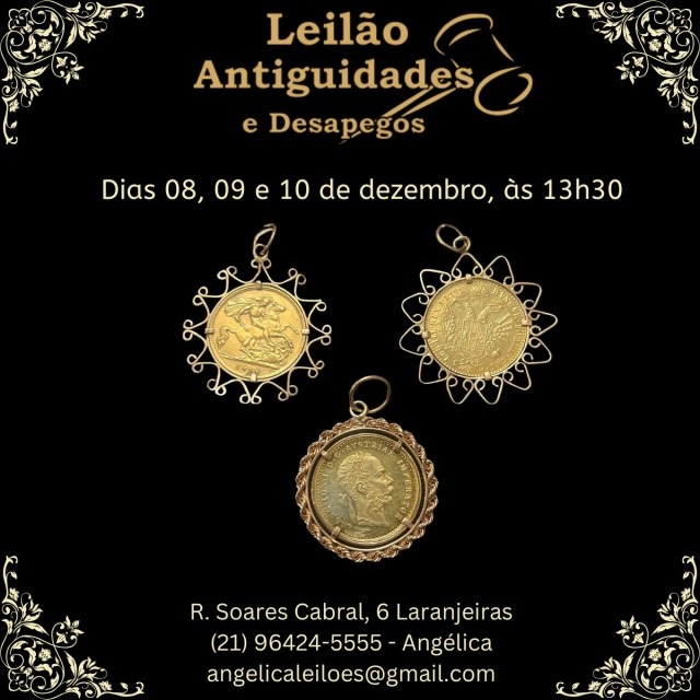 LEILÃO ANTIGUIDADES  E DESAPEGOS - ESPÓLIO DE COPACABANA E COMITENTES DIVERSOS -DEZEMBRO 2025