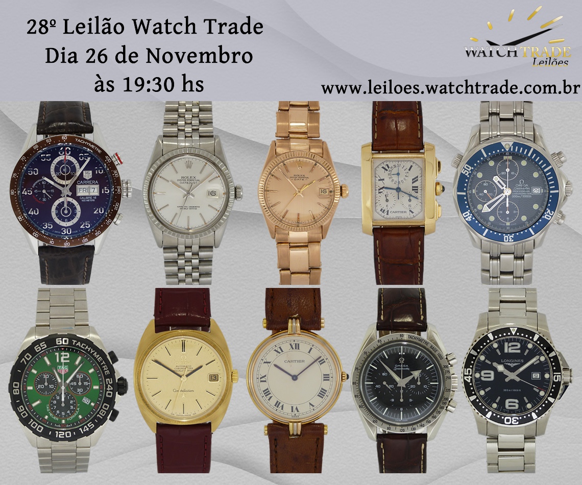 28º LEILÃO DE RELÓGIOS E JOIAS