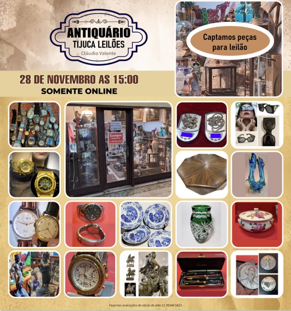 ANTIQUÁRIO TIJUCA LEILÕES - LEILÃO DE ARTE E ANTIGUIDADES