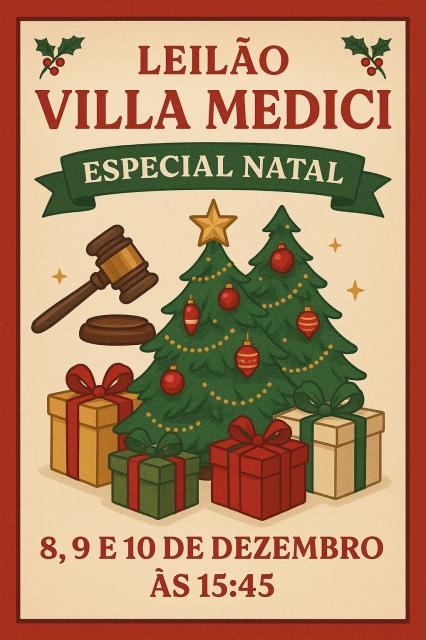 LEILÃO VILLA MÉDICI - ESPECIAL NATAL