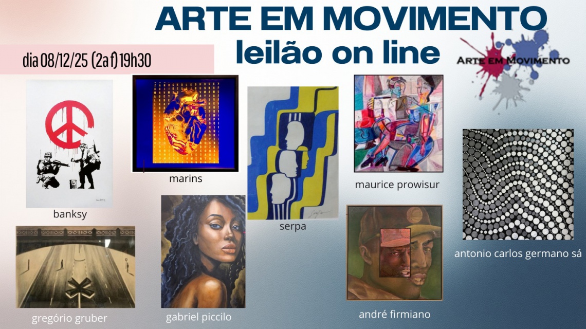 ÚLTIMO DO ANO - LOTES REMANESCENTES COM ATÉ 20% DE DESCONTO E MUITOS LOTES INÉDITOS E ARTISTAS NOVOS