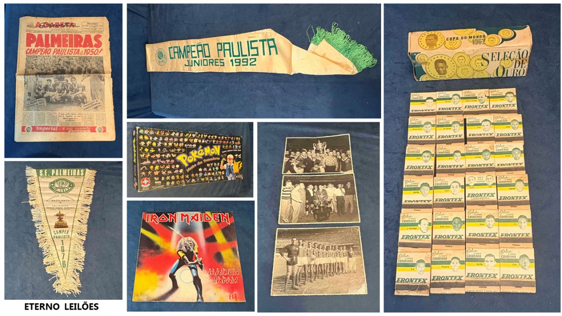 LEILÃO DE FUTEBOL, DISCOS DE VINIL E COLECIONISMO