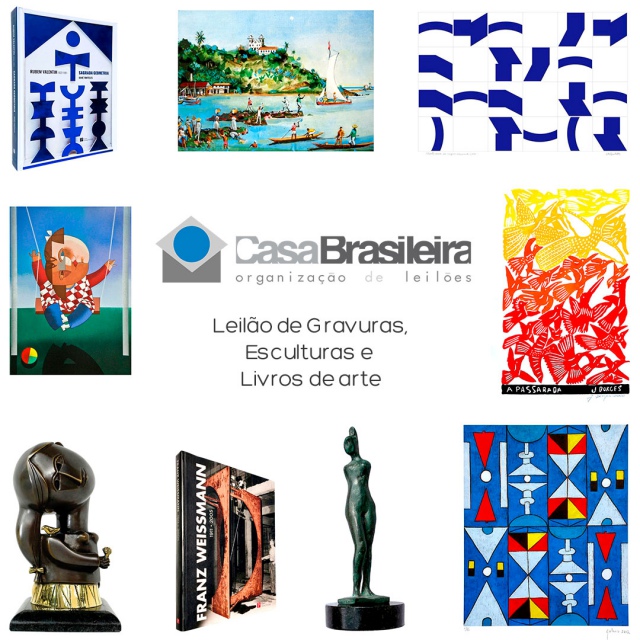 LEILÃO DE GRAVURAS E LIVROS DE ARTE