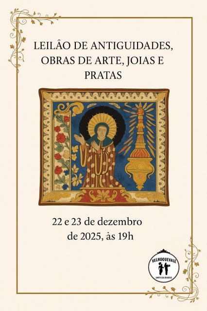 LEILÃO DE ARTE E ANTIGUIDADES DE DEZEMBRO