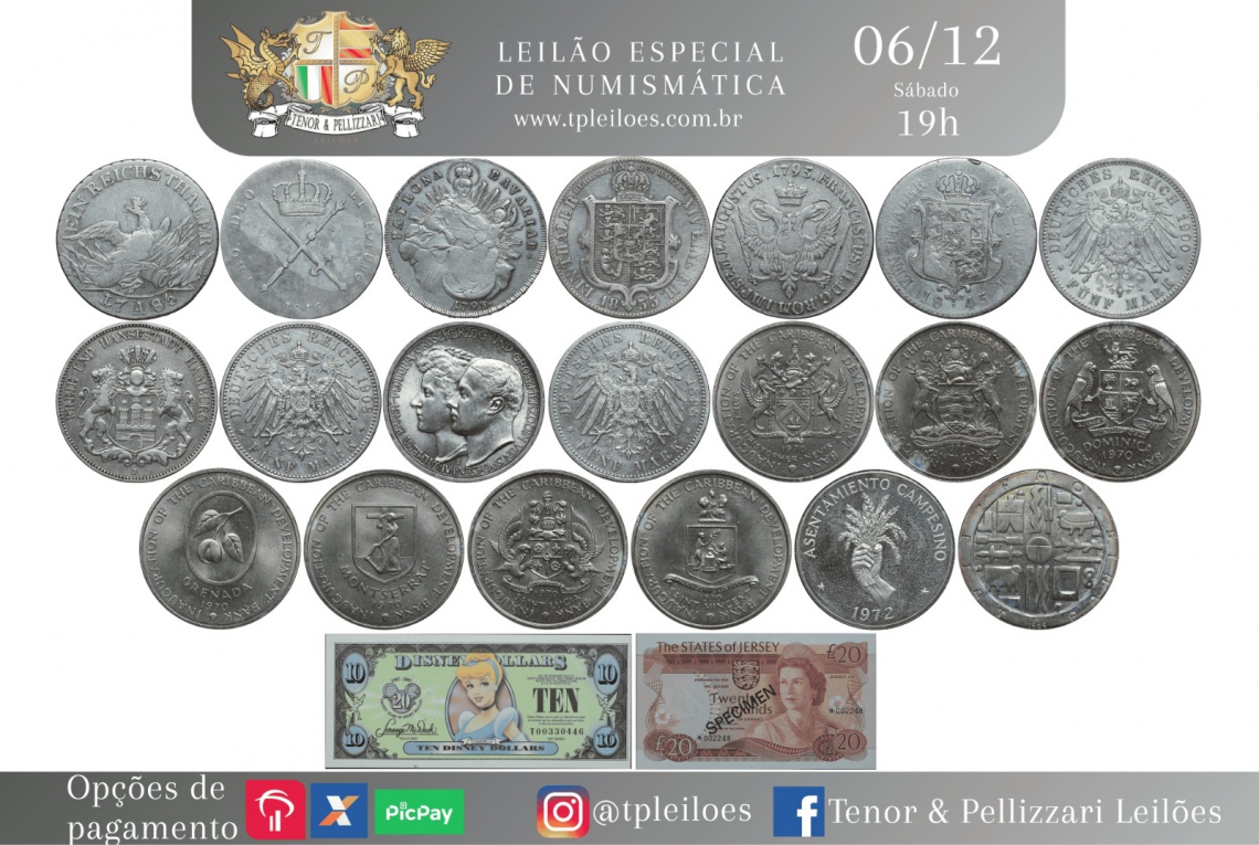 LEILÃO ESPECIAL DE NUMISMÁTICA