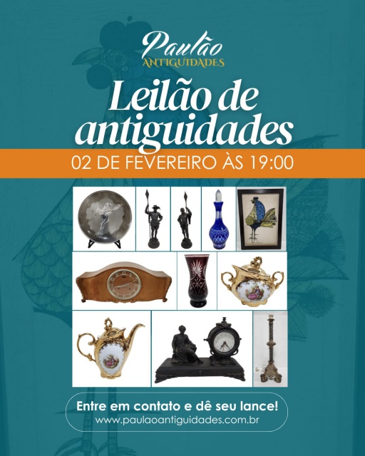 1º GRANDE LEILÃO DE ARTE E ANTIGUIDADES DE 2026!