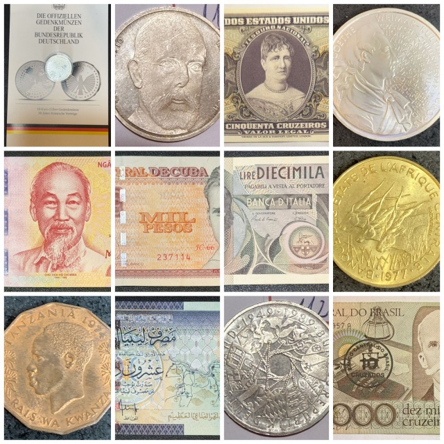 LEILÃO RELÂMPAGO DE MOEDAS E CÉDULA DA FAMÍLIA HEINZ