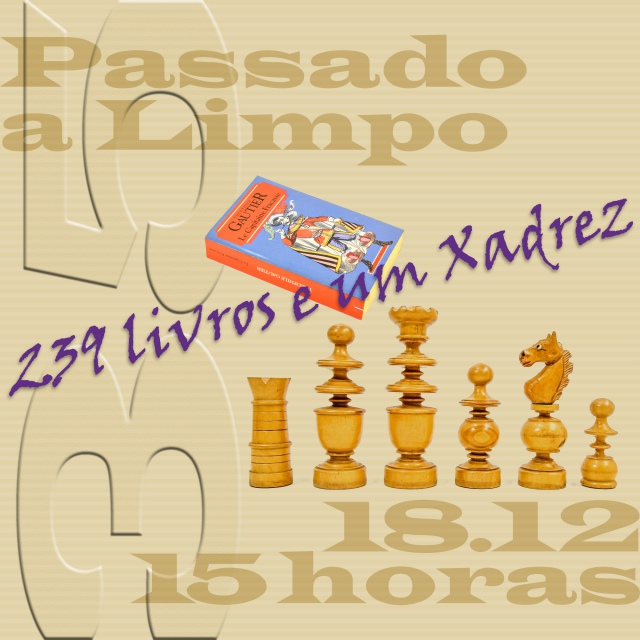 35º LEILÃO PASSADO A LIMPO - 239 LIVROS E UM XADREZ