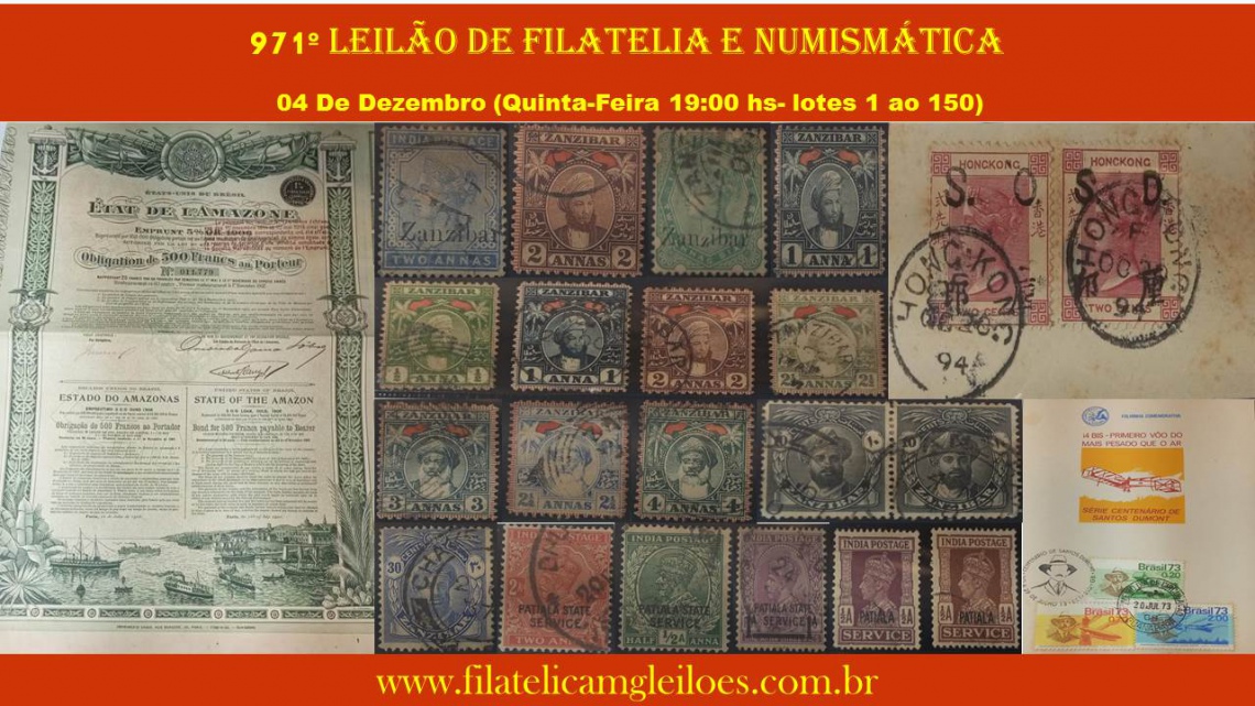 971º Leilão de Filatelia e Numismática