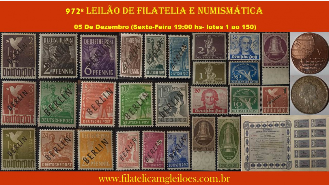 972º Leilão de Filatelia e Numismática