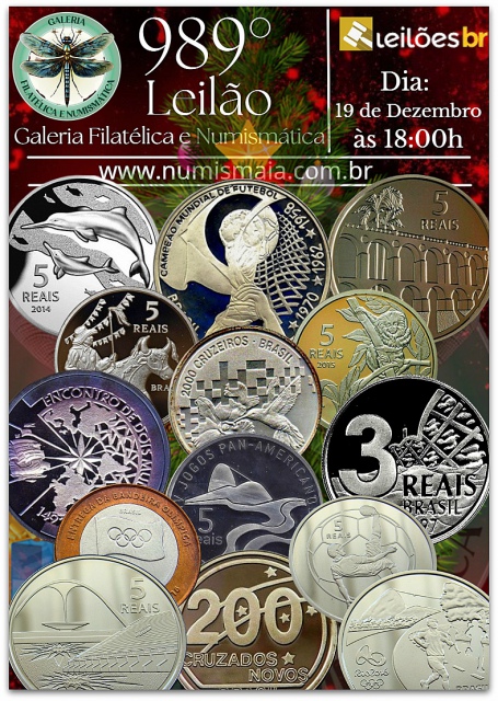 989º Leilão Galeria Filatélica e Numismática