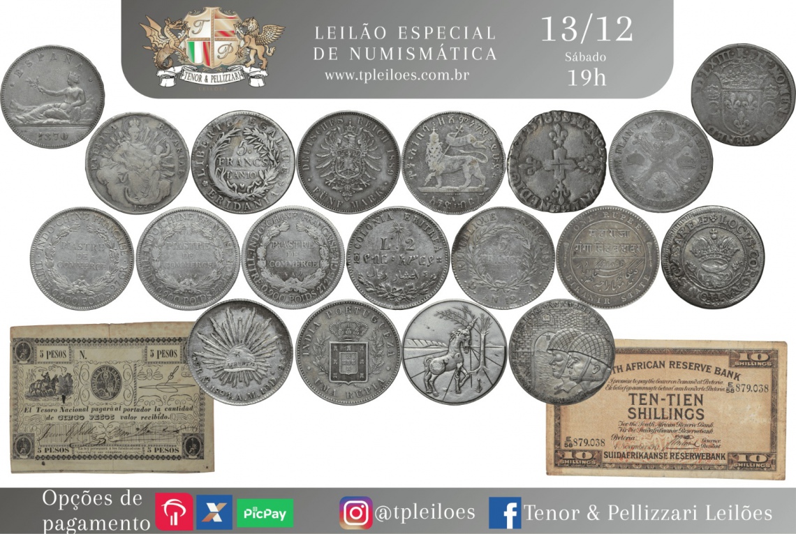 LEILÃO ESPECIAL DE NUMISMÁTICA