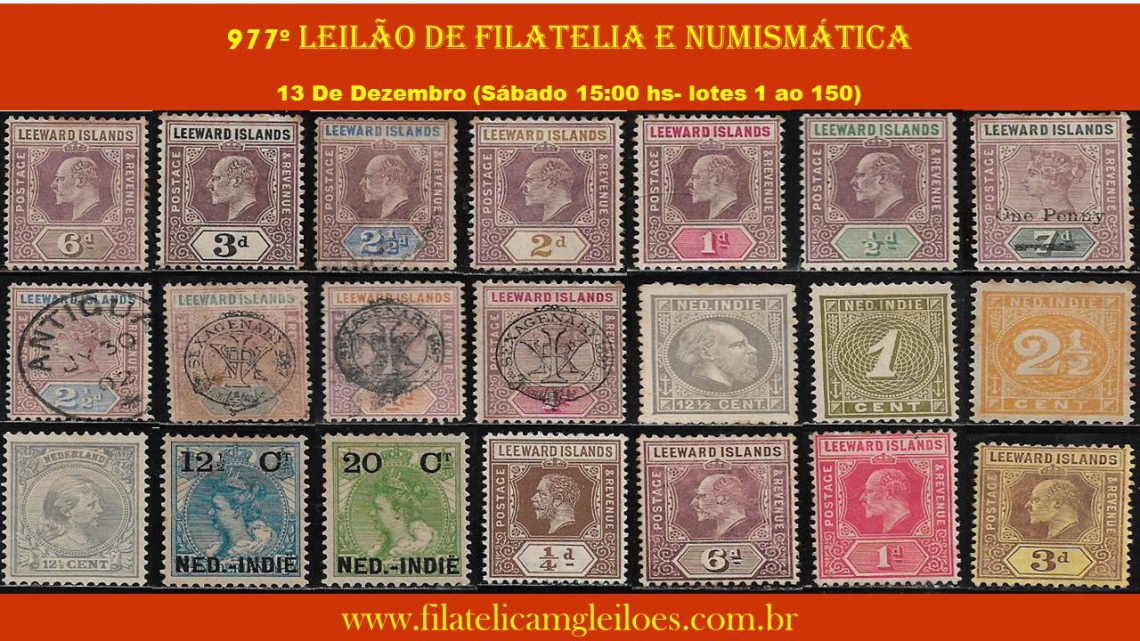 977º Leilão de Filatelia e Numismática