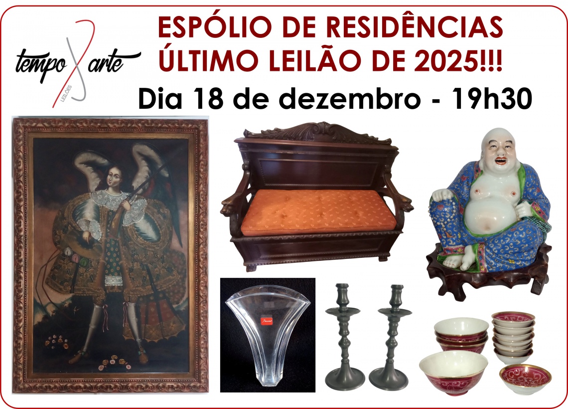 ESPÓLIO DE RESIDÊNCIAS - ÚLTIMO LEILÃO DE 2025!!!