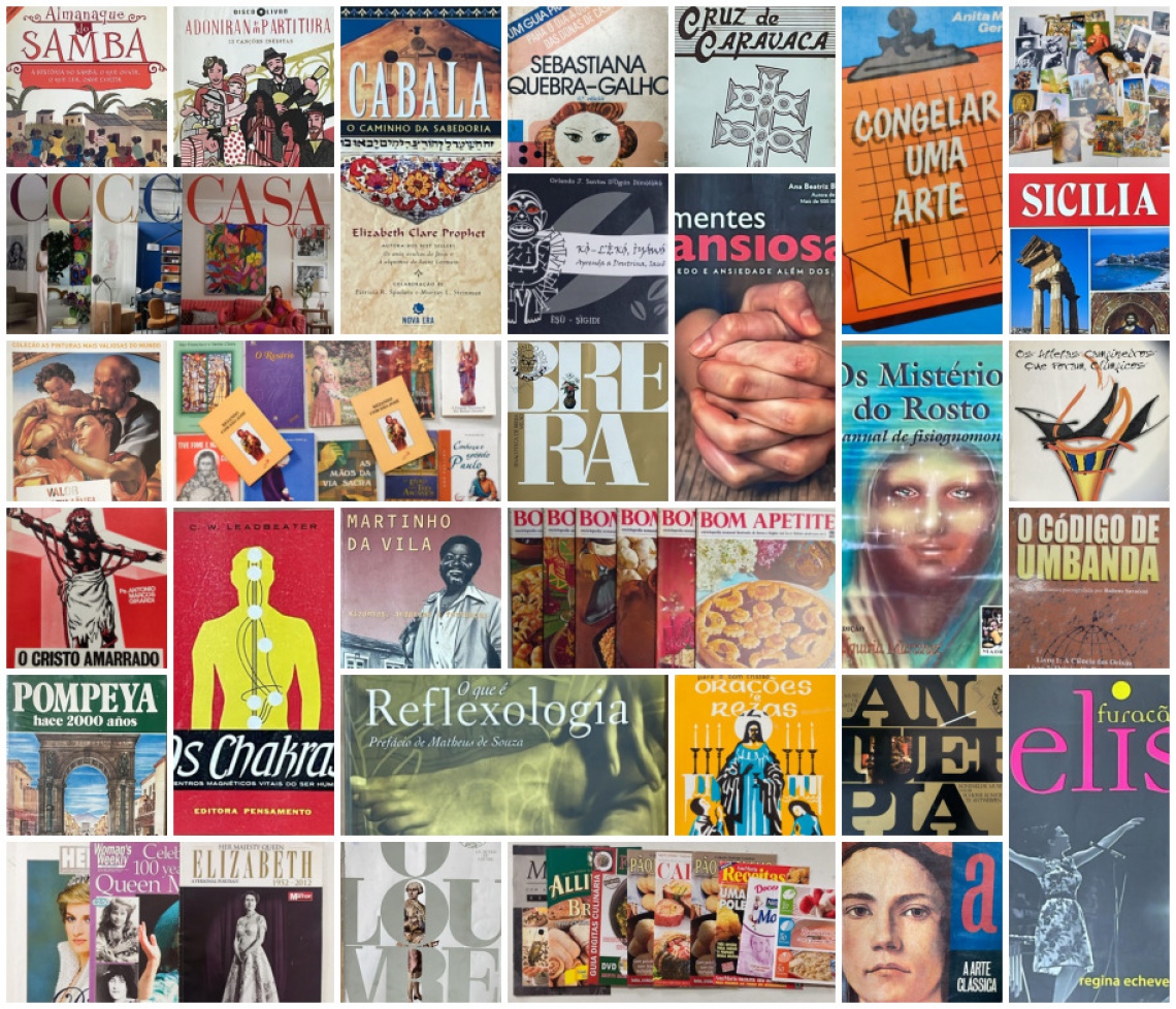 BIBLIOTECA PARTICULAR  - (POSTAIS, LIVRO DE ARTE. ESOTÉRICO, MÚSICA, CULINÁRIA, AUTO-AJUDA, OUTROS).