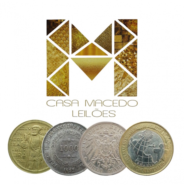 17º LEILÃO CASA MACEDO DE NUMISMÁTICA - CEDULAS E MOEDAS NACIONAIS E ESTRANGEIRAS