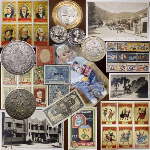 Leilão para colecionadores de moedas, cédulas, EUCALOL e afins.