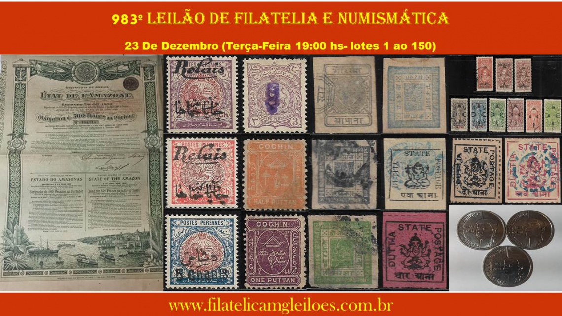 983º Leilão de Filatelia e Numismática