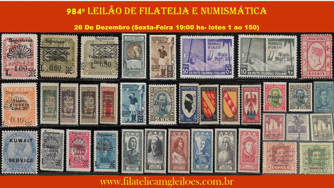 984 Leilão de Filatelia e Numismática