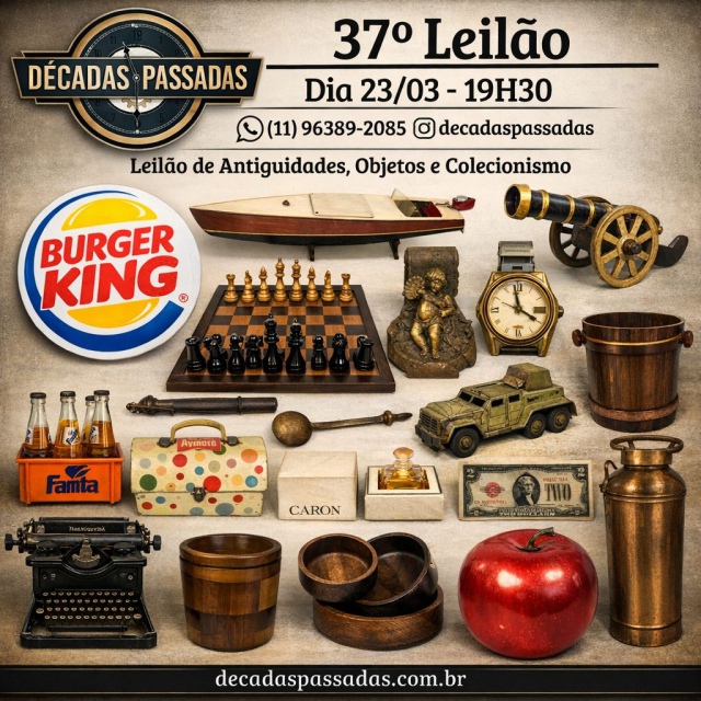37º Leilão de Objetos, Antiguidades e Colecionismo
