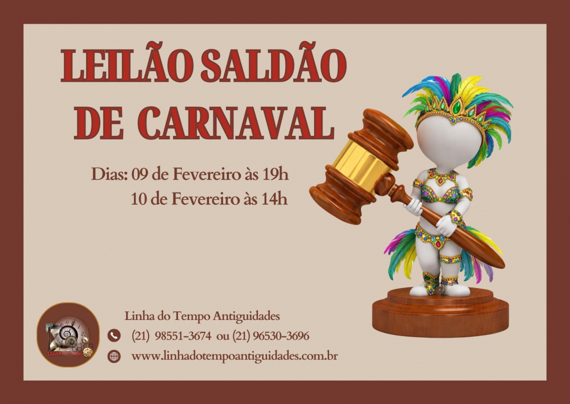 LEILÃO SALDÃO DE CARNAVAL