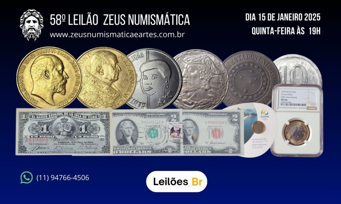 58º LEILÃO ZEUS NUMISMÁTICA