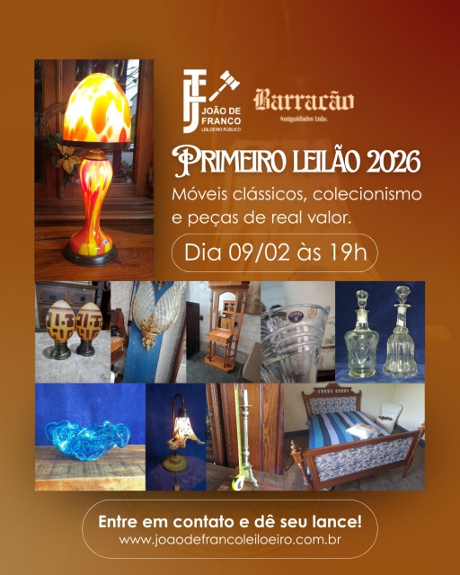 LEILÃO DE ARTE E ANTIGUIDADES - Barracão Antiguidades
