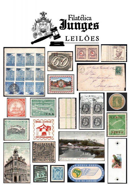 91º Leilão de Filatelia - Com Brasil e Estrangeiros