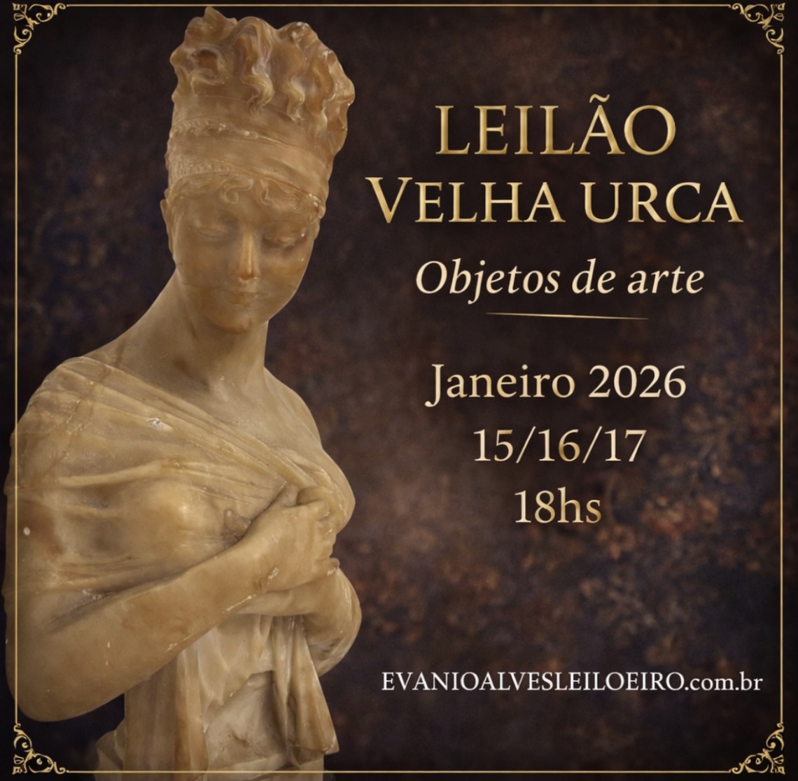 LEILÃO VELHA URCA, OBJETOS DE ARTE, JANEIRO 2026