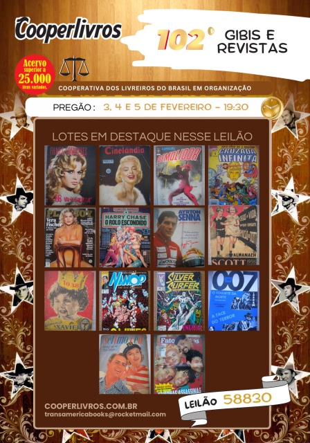 102º Leilão de Gibis e Revistas